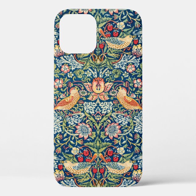 Funda De Case-Mate Para iPhone Ladrón de fresas, William Morris (Reverso )
