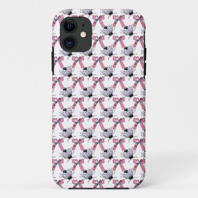 Funda De Case-Mate Para iPhone Lady Bugs y Bows (Reverso)