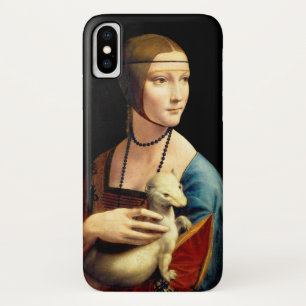 Funda Para iPhone X Lady con un Ermine de Leonardo Da Vinci