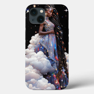 Funda Para iPhone 13 Lady In Clouds African American Art