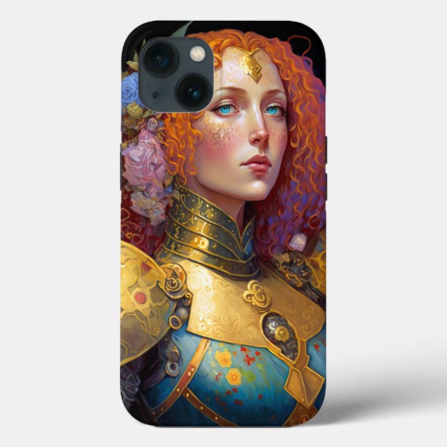 Funda De Case-Mate Para iPhone Lady Knight Warrior Armor Fantasy Art (Reverso )