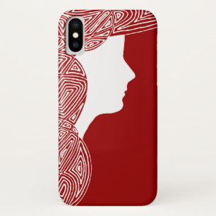 Funda Para iPhone X Lady Red