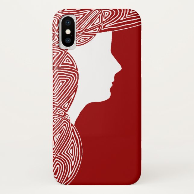 Funda De Case-Mate Para iPhone Lady Red (Reverso)