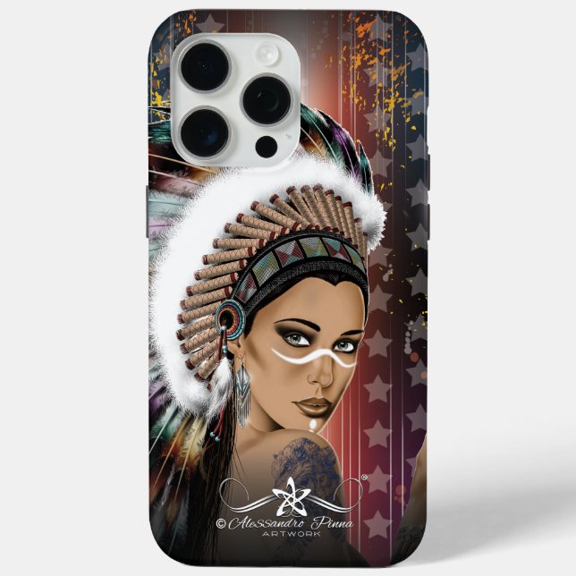 Funda De Case-Mate Para iPhone Lady Sioux (Reverso )