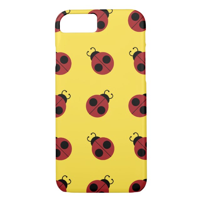 Funda De Case-Mate Para iPhone Ladybug 60s retro fresco amarillo (Reverso)