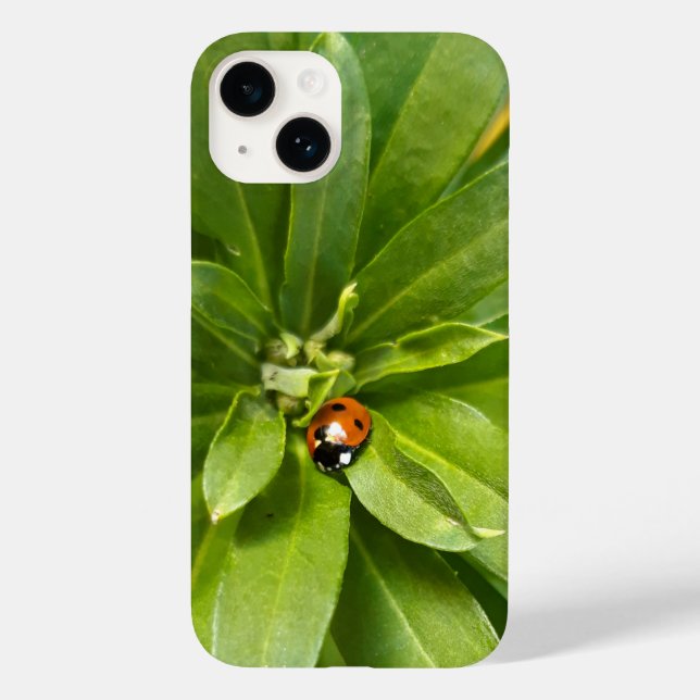Funda De Case-Mate Para iPhone Ladybug en Flores (Reverso )
