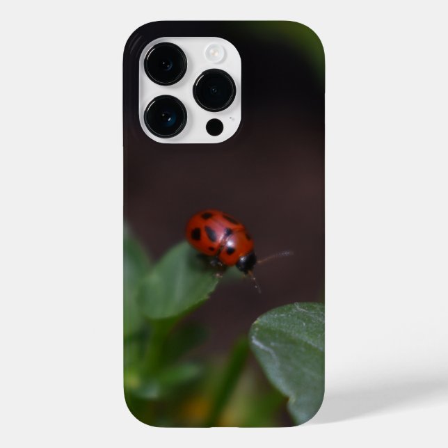 Funda De Case-Mate Para iPhone Ladybug en Flores (Reverso )