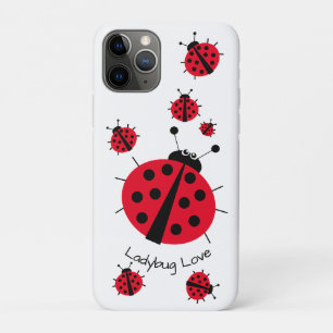 Funda Para iPhone 11 Pro Ladybug Love Girly Fun Cute Personalizado