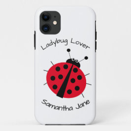 Funda Para iPhone 11 Ladybug Lover Girly Fun Cute Personalizado