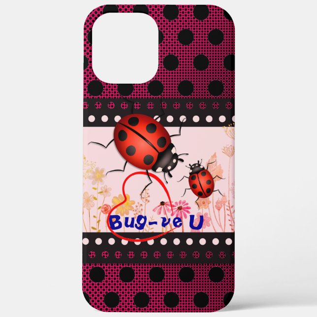 Funda De Case-Mate Para iPhone Ladybug Spok Bug (Reverso )