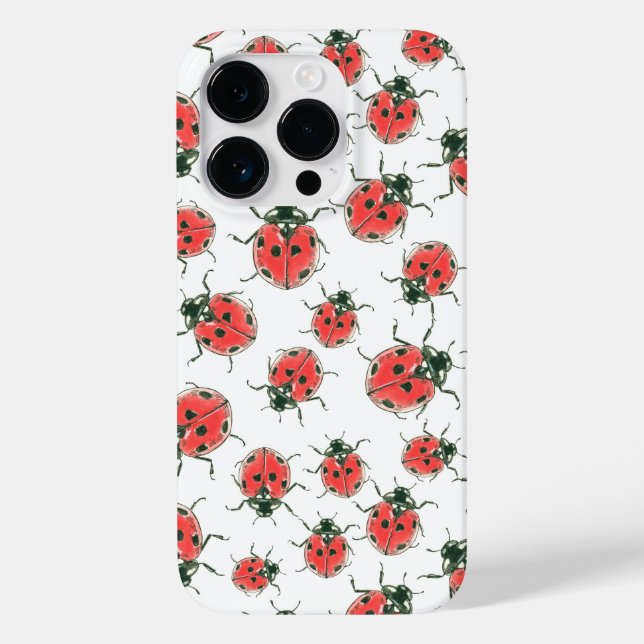 Funda De Case-Mate Para iPhone Ladybugs (Reverso )