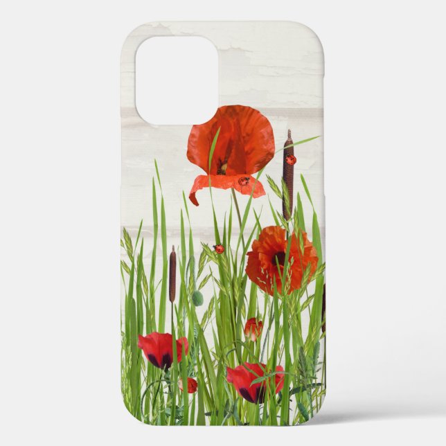 Funda De Case-Mate Para iPhone Ladybugs en Red Poppy (Reverso )