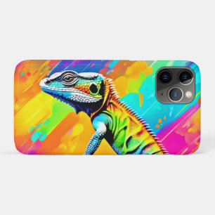 Funda Para iPhone 11 Pro Lagarto de escamas de neón