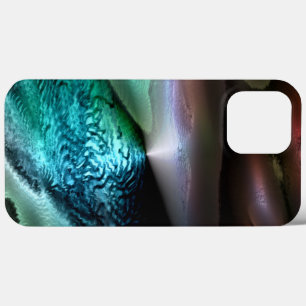 Funda Para iPhone 13 Pro Max Lago con olas en el desierto nocturno, digital