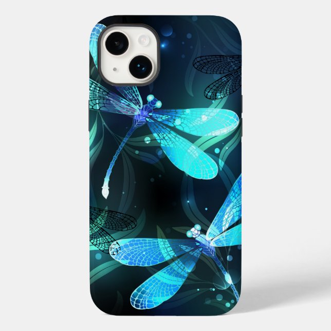 Funda De Case-Mate Para iPhone Lago Libélulas Brillantes (Reverso )