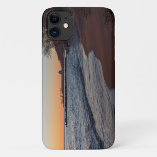 Funda Para iPhone 11 lago michigan orilla norte milwaukee al amanecer