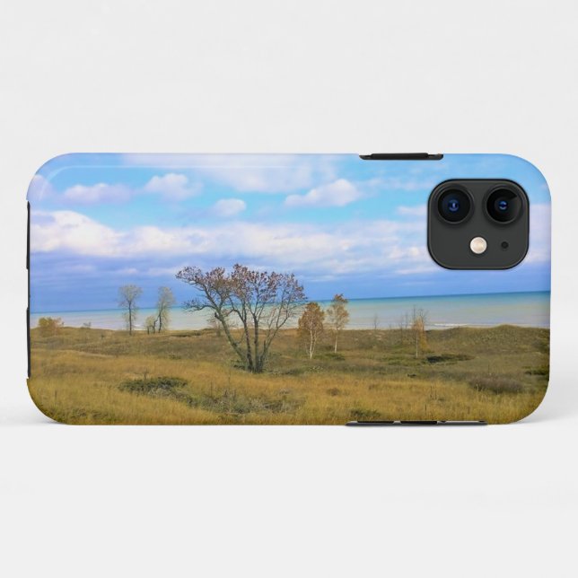 Funda De Case-Mate Para iPhone Lago Michigan, Sheboygan, Wisconsin (Reverso (horizontal))