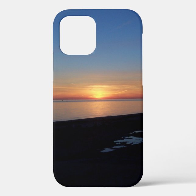 Funda De Case-Mate Para iPhone Lago Michigan Sunset (Reverso )