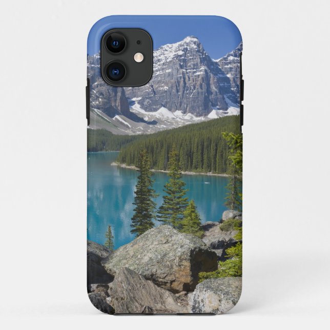 Funda De Case-Mate Para iPhone Lago Moraine, Canadian Rockies, Alberta, Canadá (Reverso)