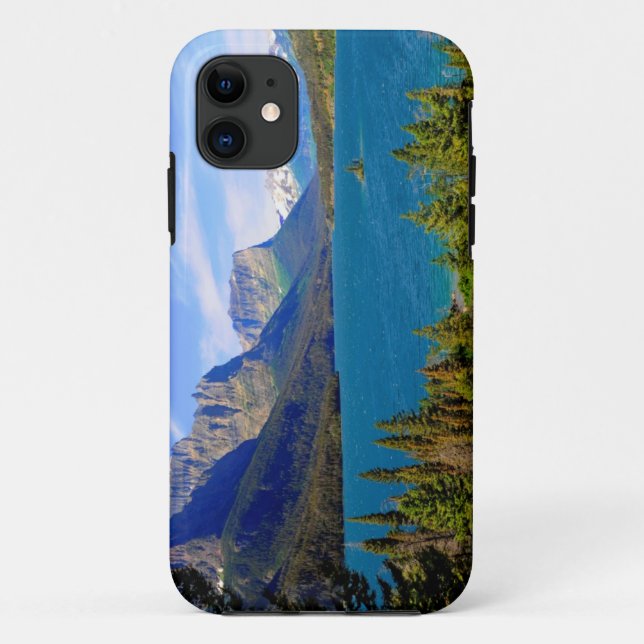 Funda De Case-Mate Para iPhone Lago st. Mary, Parque Nacional Glacier, Montana (Reverso)