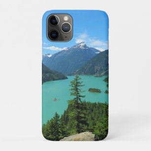Funda Para iPhone 11 Pro Lago Turquesa de montaña nevada en Washington