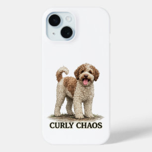 Funda Para iPhone 15 Lagotto Romagnolo Caos Rizado