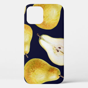 Funda Para iPhone 12 Lágrima entera verde amarillo en fondo negro
