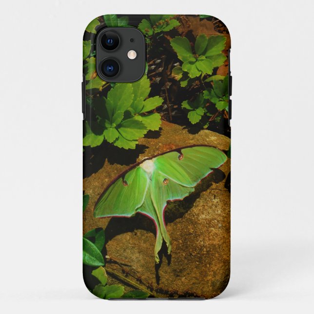 Funda De Case-Mate Para iPhone Lágrima luna verde gigante (Reverso)