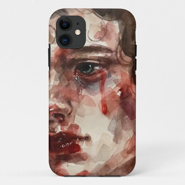 Funda De Case-Mate Para iPhone Lágrimas de Carmesim -  (Reverso)