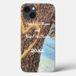 Funda Para iPhone 13 Lake Tahoe Blue Water Tree Heart Love