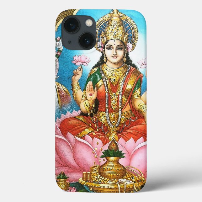 Funda De Case-Mate Para iPhone Lakshmi, la divinidad hindú espiritual (Reverso)