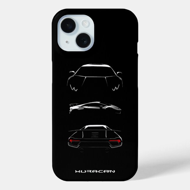 Funda De Case-Mate Para iPhone Lamborghini Huracán Silhouette (Reverso )