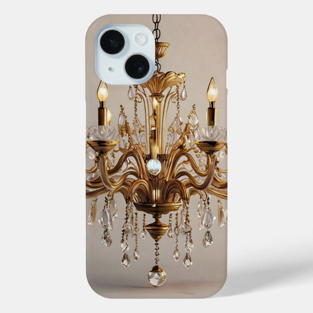 Funda De Case-Mate Para iPhone "Lámpara dorada" (Reverso )