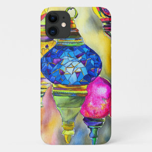 Funda Para iPhone 11 Lámparas turcas mosaico acuarela arte fino