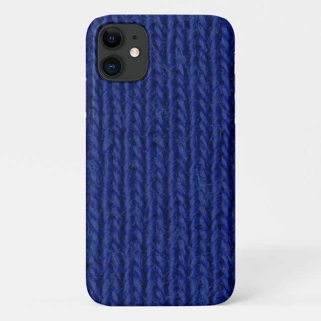 Funda De Case-Mate Para iPhone Lana azul de punto de cierre (Reverso)