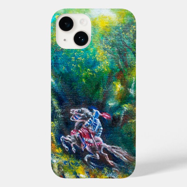 FUNDA DE Case-Mate PARA iPhone LANCELOT DE NOCHE, CABALLO EN BOSQUE VERDE (Reverso )