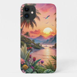 Funda Para iPhone 11 Landscape Tropical Beach