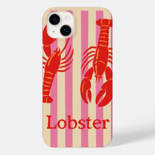 Funda Para iPhone 14 Plus De Case-Mate Langosta Pop Crustáceos en Rayas de Caramelo