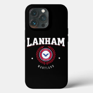 Funda Para iPhone 13 Pro Lanham Maryland Rojo y Blanco