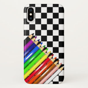 Funda Para iPhone X lápices de colores