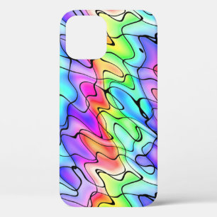 Funda Para iPhone 12 Lápiz colorido y acuarela Diseño Funda-Mate iPhon