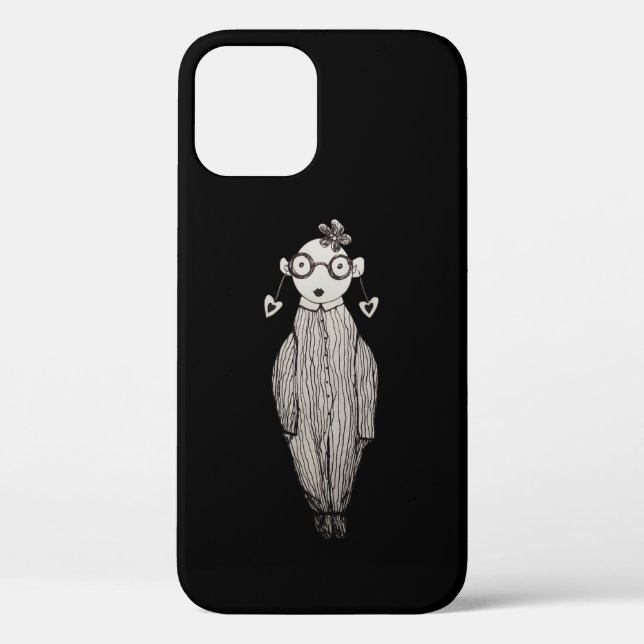 Funda De Case-Mate Para iPhone Lápiz labial oscuro y gafas (Reverso )