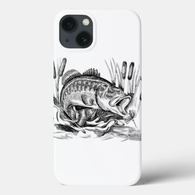 Funda De Case-Mate Para iPhone Largemouth Bass (Reverso)