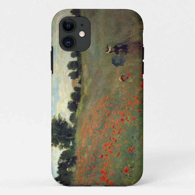 Funda De Case-Mate Para iPhone Las altas amapolas salvajes del Res Monet acercan (Reverso)