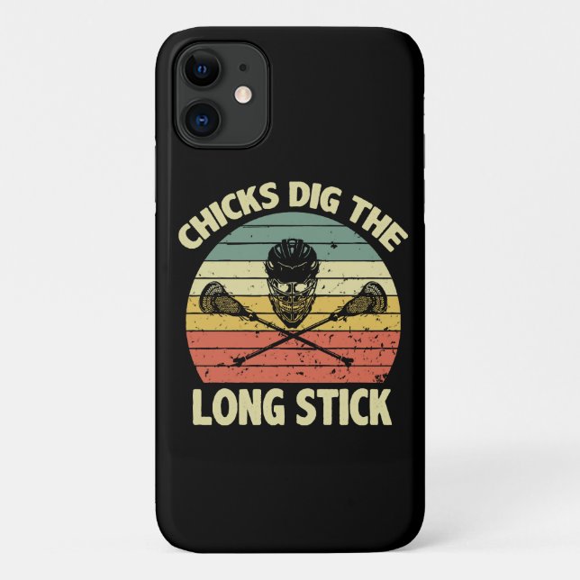 Funda De Case-Mate Para iPhone Las chicas digieren el palo largo (Reverso)