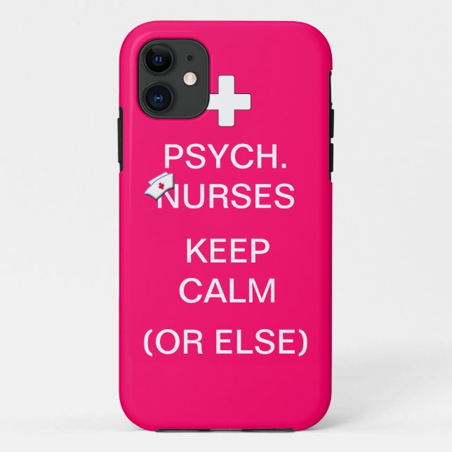Funda De Case-Mate Para iPhone Las Enfermeras Psiquiátricas Mantienen La Calma /G (Reverso)