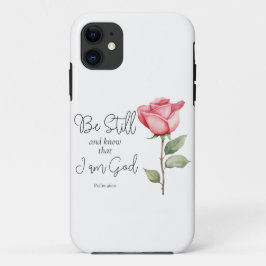Funda Para iPhone 11 Las escrituras permanezcan y sepan que soy Dios fl