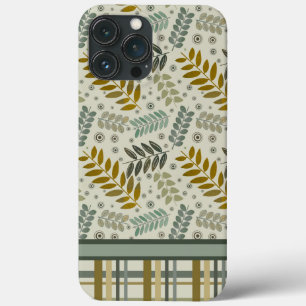 Funda Para iPhone 13 Pro Max Las hojas modernas con un patrón de inespiritualid