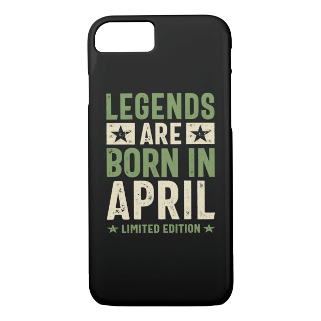 Funda De Case-Mate Para iPhone Las leyendas nacen en abril - abril Cumpleaños (Reverso)