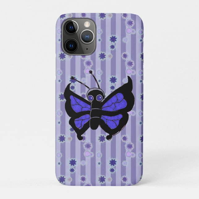Funda De Case-Mate Para iPhone Las mariposas (Reverso)